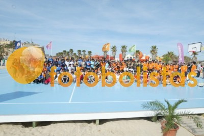 Campo na praia