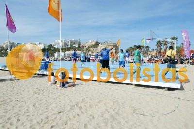 Campo na praia