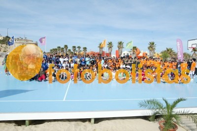 Campo na praia