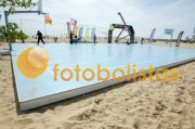 Campo na praia