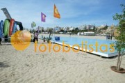 Campo na praia