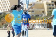 Campo na praia