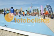 Campo na praia