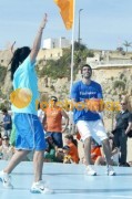 Campo na praia