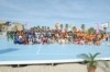 Campo na praia